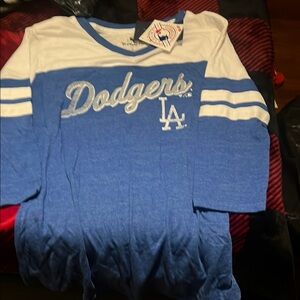 Dodgers Kids Blue and White Shirt